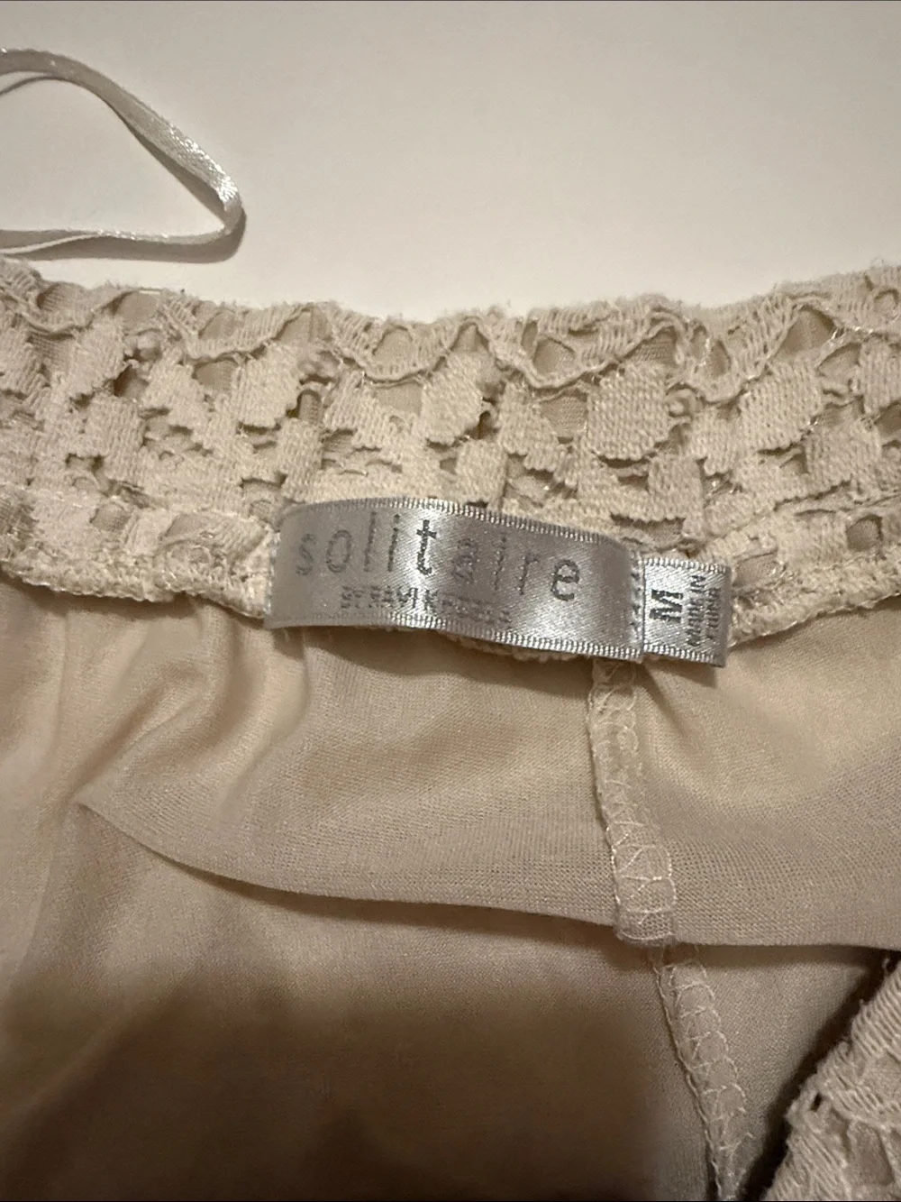 Solitaire Cream Crochet Lace Maxi Skirt - Picture 4 of 4